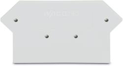Wago End and intermediate plate; 2.5 mm thick; light gray (280-362)