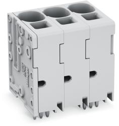 Wago PCB terminal block; 16 mm2; Pin spacing 10 mm; 6-pole; Push-in CAGE CLAMP®; 16, 00 mm2; gray (2636-3106/020-000)