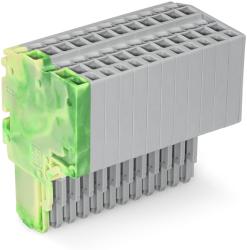 Wago 2-conductor female connector; 1.5 mm2; 12-pole; 1, 50 mm2; green-yellow, gray (2020-212/000-037)