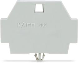 Wago End plate; with snap-in mounting foot; gray (262-371)