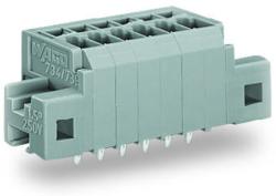 Wago PCB terminal block; 1.5 mm2; Pin spacing 3.5 mm; 3-pole; CAGE CLAMP®; clamping collar; 1, 50 mm2; gray (739-303/001-000)