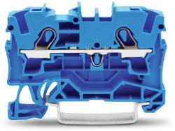 Wago 2-conductor through terminal block; 4 mm2; for Ex e II and Ex i applications; side and center marking; for DIN-rail 35 x 15 and 35 x 7.5; Push-in CAGE CLAMP®; 4, 00 mm2; blue (2004-1204)