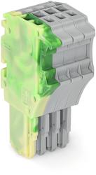 Wago 1-conductor female plug; 1.5 mm2; 4-pole; 1, 50 mm2; green-yellow, gray (2020-104/000-037)