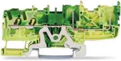 Wago 2-conductor/2-pin ground carrier terminal block; suitable for Ex nA applications; for DIN-rail 35 x 15 and 35 x 7.5; 2.5 mm2; Push-in CAGE CLAMP®; 2, 50 mm2; green-yellow (2022-1407/999-953)