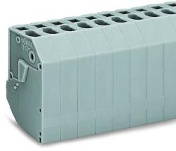 Wago Transformer terminal block; 2-pole; CAGE CLAMP® connection for conductors; 4, 00 mm2; gray (711-152)