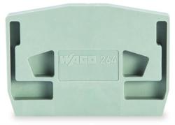 Wago End plate; for terminal blocks with snap-in mounting foot; 4 mm thick; orange (264-374)