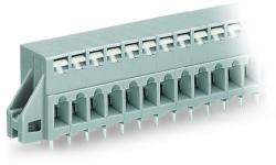 Wago PCB terminal block; push-button; 2.5 mm2; Pin spacing 5 mm; 2-pole; CAGE CLAMP®; clamping collar; 2, 50 mm2; gray (741-132)
