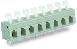 Wago PCB terminal block; push-button; 2.5 mm2; Pin spacing 7.5/7.62 mm; 10-pole; suitable for Ex-e applications; CAGE CLAMP®; commoning option; 2, 50 mm2; light gray (257-560/000-009/999-950)
