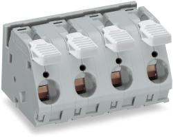 Wago PCB terminal block; lever; 16 mm2; Pin spacing 15 mm; 6-pole; CAGE CLAMP®; commoning option; 16, 00 mm2; gray (2716-256)