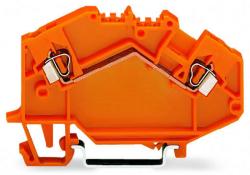 Wago 2-conductor through terminal block; 2.5 mm2; center marking; for DIN-rail 35 x 15 and 35 x 7.5; CAGE CLAMP®; 2, 50 mm2; orange (780-602)