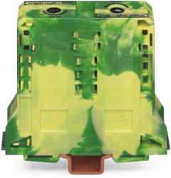 Wago 2-conductor ground terminal block; 95 mm2; lateral marker slots; only for DIN 35 x 15 rail; 2.3 mm thick; copper; POWER CAGE CLAMP; 95, 00 mm2; green-yellow (285-197)