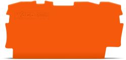 Wago End and intermediate plate; 0.7 mm thick; orange (2000-1392)