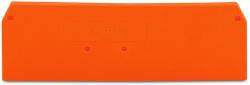 Wago End and intermediate plate; 2.5 mm thick; orange (280-315)