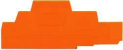 Wago End and intermediate plate; 2.5 mm thick; orange (280-306)