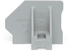 Wago End plate; with flange; gray (745-345)