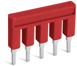 Wago Push-in type jumper bar; insulated; 5-way; Nominal current 25 A; red (2002-405/000-005)
