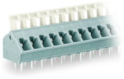 Wago PCB terminal block; push-button; 2.5 mm2; Pin spacing 5/5.08 mm; 7-pole; suitable for Ex-e applications; CAGE CLAMP®; commoning option; 2, 50 mm2; light gray (256-407/000-009/999-950)