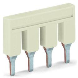 Wago Push-in type jumper bar; insulated; 4-way; Nominal current 41 A; light gray (2006-404)