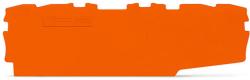Wago End and intermediate plate; 0.7 mm thick; orange (2000-2196)