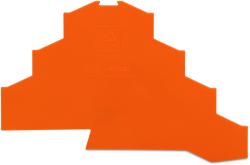 Wago End and intermediate plate; 1 mm thick; orange (281-366)