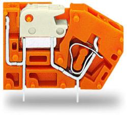 Wago Stackable PCB terminal block; with knife disconnect; 2.5 mm2; Pin spacing 5.08 mm; 1-pole; CAGE CLAMP®; 2, 50 mm2; orange (742-106)