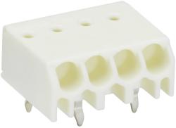 Wago PCB terminal block; 1.5 mm2; Pin spacing 3.5 mm; 3-pole; PUSH WIRE®; 1, 50 mm2; white (744-303)