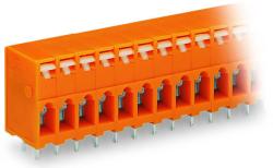 Wago PCB terminal block; push-button; 2.5 mm2; Pin spacing 5.08 mm; 6-pole; CAGE CLAMP®; 2, 50 mm2; orange (741-206)