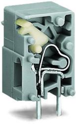 Wago Stackable PCB terminal block; push-button; 2.5 mm2; Pin spacing 10 mm; 1-pole; CAGE CLAMP®; 2, 50 mm2; gray (741-903)