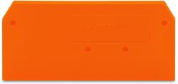 Wago End and intermediate plate; 2.5 mm thick; orange (280-309)