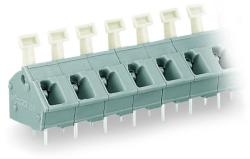 Wago PCB terminal block; push-button; 2.5 mm2; Pin spacing 7.5/7.62 mm; 2-pole; CAGE CLAMP®; commoning option; 2, 50 mm2; gray (256-502)