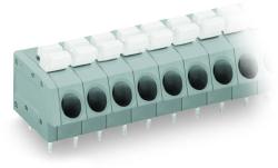 Wago PCB terminal block; push-button; 2.5 mm2; Pin spacing 5 mm; 9-pole; Push-in CAGE CLAMP®; 2, 50 mm2; gray (804-109)