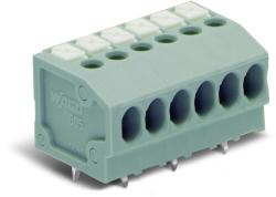 Wago PCB terminal block; push-button; 1.5 mm2; Pin spacing 3.5 mm; 11-pole; Push-in CAGE CLAMP®; 1, 50 mm2; gray (805-111)