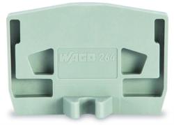 Wago End plate; with fixing flange; 4 mm thick; orange (264-364)