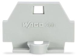 Wago End plate; with fixing flange; gray (260-361)