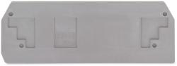 Wago End and intermediate plate; 2.5 mm thick; light gray (283-354)