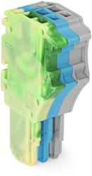 Wago 1-conductor female plug; 1.5 mm2; 3-pole; 1, 50 mm2; green-yellow, blue, gray (2020-103/000-039)