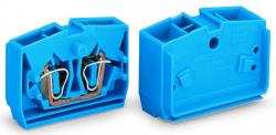 Wago 4-conductor center terminal block; suitable for Ex i applications; without push-buttons; 2.5 mm2; CAGE CLAMP®; 2, 50 mm2; blue (264-354)