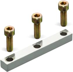 Wago Jumper bar with screws; 3-way; for high-current terminal blocks with 2 stud bolts M10 (400-405/405-777)
