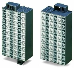 Wago Matrix patchboard; 48-pole; Marking 1-48; Colors of modules: gray/white; Module marking, side 1 and 2 vertical; 1, 50 mm2; dark gray (726-521)