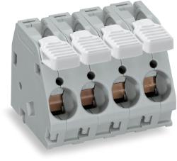 Wago PCB terminal block; lever; 16 mm2; Pin spacing 10 mm; 5-pole; CAGE CLAMP®; 16, 00 mm2; gray (2716-105)