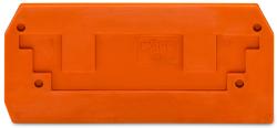 Wago End and intermediate plate; 2.5 mm thick; orange (284-328)
