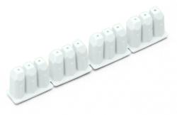 Wago Insulation stop; 0.08 - 0.2 mm2 "s" (0.14 mm2 "f-st"); 4 x 3 pieces/strip; white (726-901)