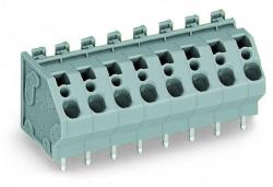 Wago PCB terminal block; 4 mm2; Pin spacing 7.5 mm; 10-pole; CAGE CLAMP®; commoning option; 4, 00 mm2; gray (745-160)