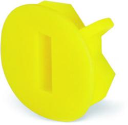 Wago Finger guard; touchproof cover protects unused conductor entries; yellow (2016-100)