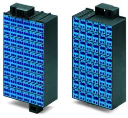 Wago Matrix patchboard; 48-pole; Marking 1-48; suitable for Ex i applications; Color of modules: blue; Module marking, side 1 and 2 vertical; 1, 50 mm2; dark gray (726-541)