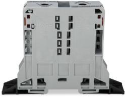 Wago 2-conductor through terminal block; 95 mm2; lateral marker slots; with fixing flanges; POWER CAGE CLAMP; 95, 00 mm2; gray (285-181)
