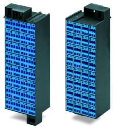 Wago Matrix patchboard; 32-pole; Marking 1-32; suitable for Ex i applications; Color of modules: blue; Module marking, side 1 and 2 vertical; 1, 50 mm2; dark gray (726-141)