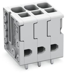 Wago PCB terminal block; 4 mm2; Pin spacing 5 mm; 4-pole; Push-in CAGE CLAMP®; 4, 00 mm2; gray (2624-3104)