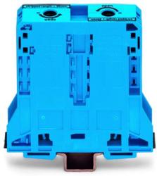 Wago 2-conductor through terminal block; 95 mm2; lateral marker slots; only for DIN 35 x 15 rail; POWER CAGE CLAMP; 95, 00 mm2; blue (285-194)