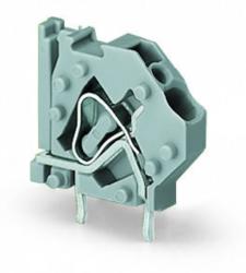 Wago Stackable PCB terminal block; 4 mm2; Pin spacing 5 mm; 1-pole; CAGE CLAMP®; commoning option; 4, 00 mm2; light gray (745-803)
